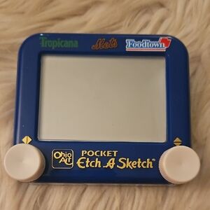 Vintage New York Mets Pocket Etch A Sketch | Tropicana & Foodtown Promo | NWT